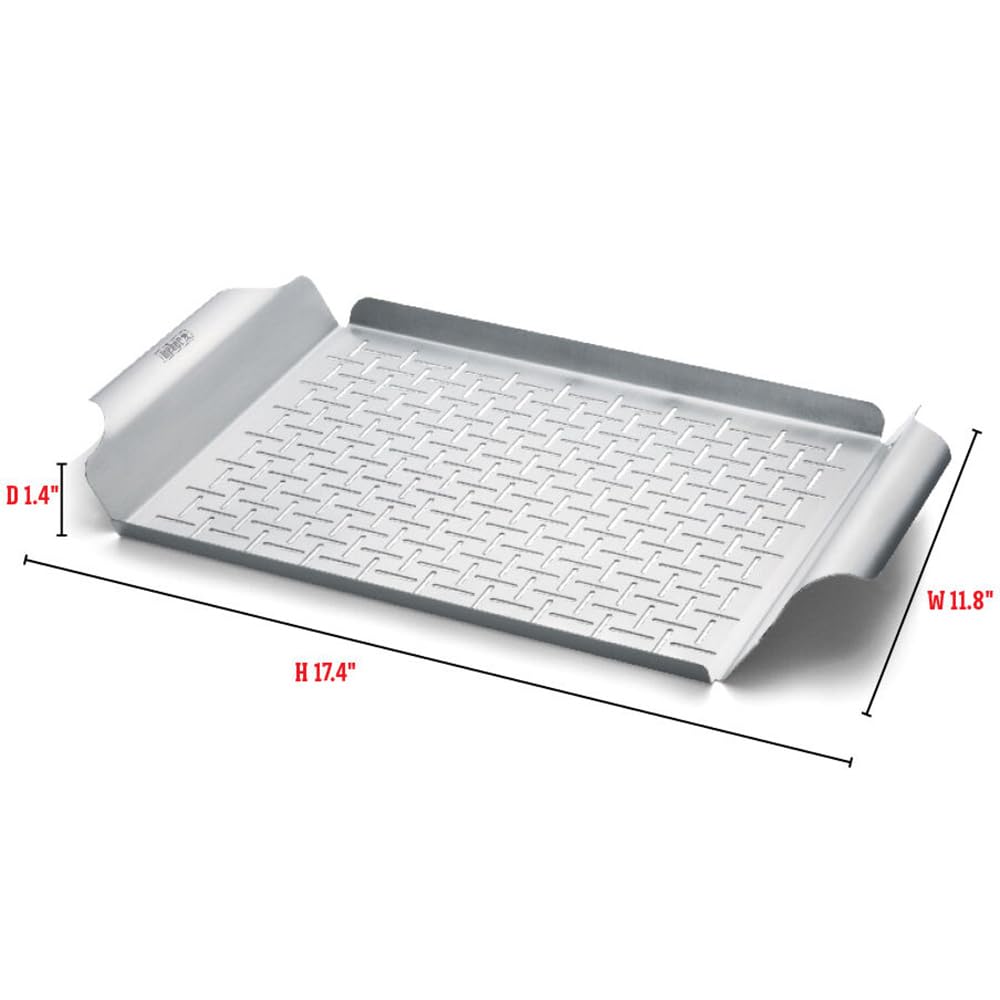 Bandeja Rectangular Weber Acero Inoxidable