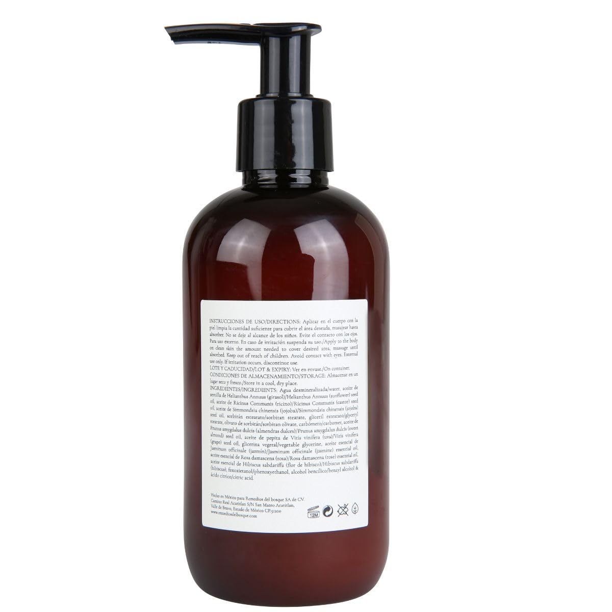 Remedios del Bosque Jabón Líquido Natural para Manos y Cuerpo con Flores Silvestres 250 ML, Libre de Sulfatos y Triclosán, con Derivados de Coco que Limpian Profundamente.