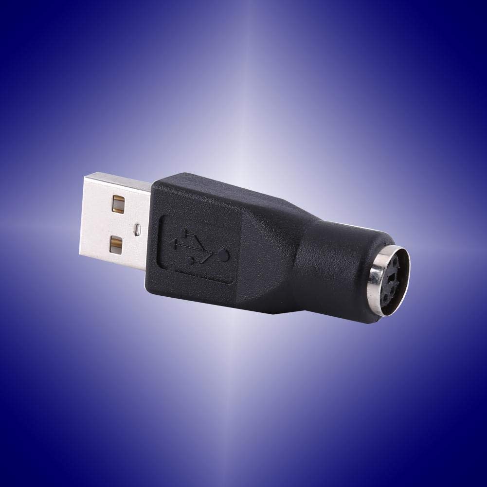 Adaptador USB 2.0 Diydeg Verde Macho a PS/2 Hembra para PC Teclado y Ratón