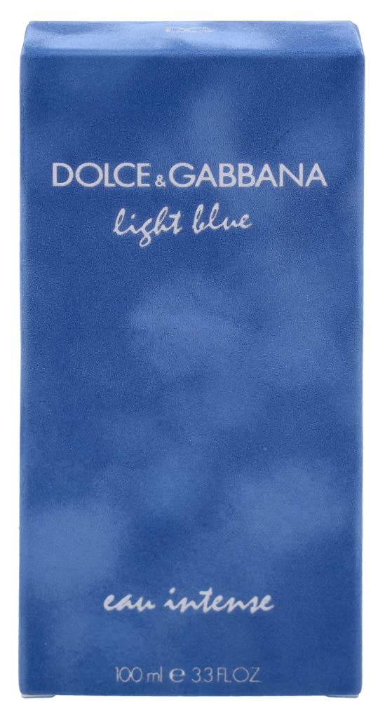 D & G Light Blue Eau Intense By Dolce & Gabbana For Women Eau De Parfum Spray 3.3 oz