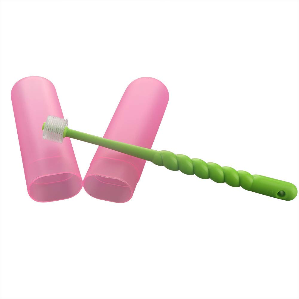 Cepillos de Dientes VTurboWay 360 Grados para Mascotas Cachorros y Perros Pequeños y Gatos Paquete de 2