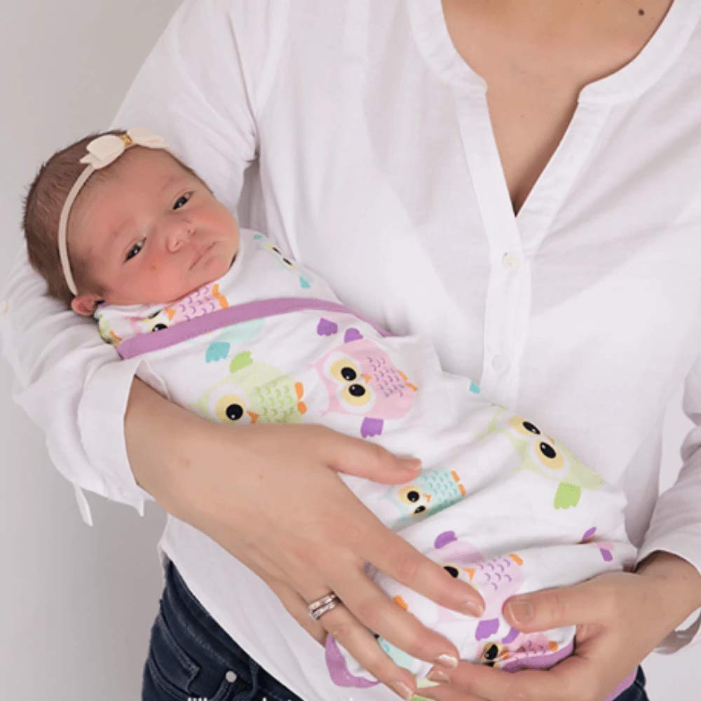 Miracle Blanket Swaddle Mantas Envolventes Portátiles para Dormir para Bebés para Niños o Niñas Recién Nacidos, de 0 a 3 Meses, Corazones de Coral