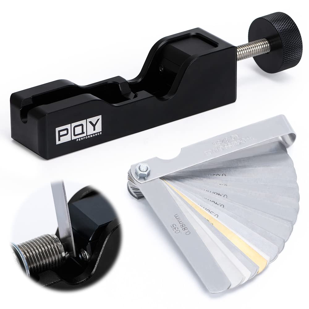 PQY - Herramienta universal para bujías con 32 cuchillas de acero para la mayoría de bujías de 10 mm, 12 mm, 14 mm, 16 mm, color negro