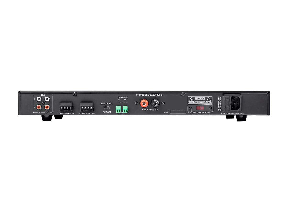 Soundavo PSB-400DSP - Amplificador de subwoofer clase D con pantalla DSP y LCD, para cine en casa (400 W RMS, 1000 W máximo)