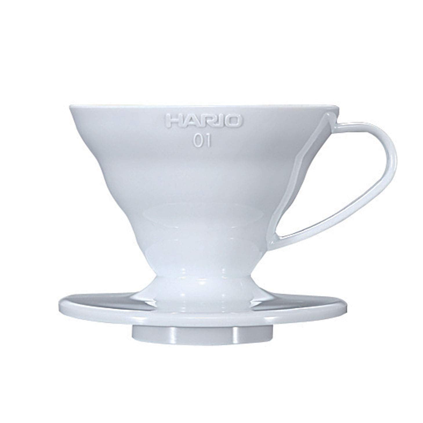 Hario V60 - Goteador de café de plástico, tamaño 01, color blanco