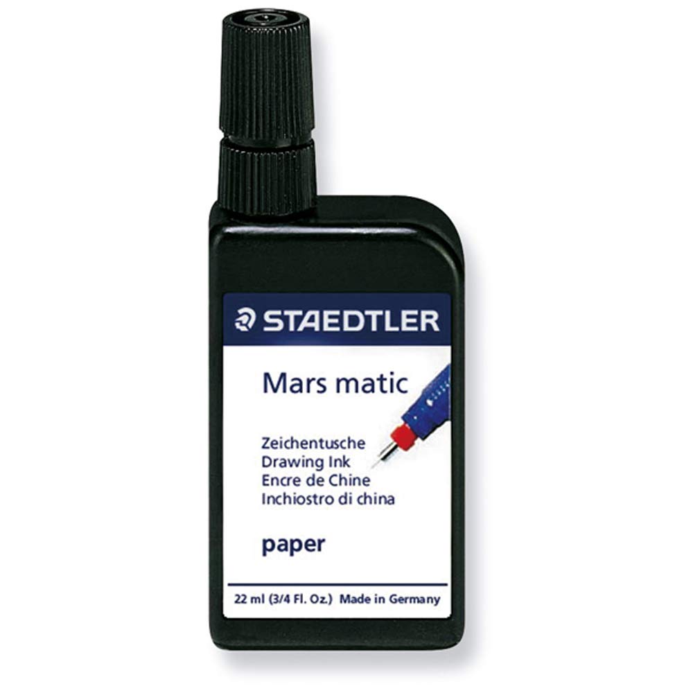 Tinta de Dibujo Staedtler Mars Matic 745 R-9 Negro 22 ml