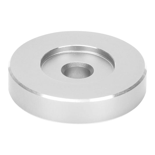ciciglow Adaptador para Tocadiscos, 45 RPM,Hoja de Conversión de Orificios Grandes, Adaptador de Clip de Vinilo Negro, Adecuado para la Mayoría de los Discos de Orificios(Plata)