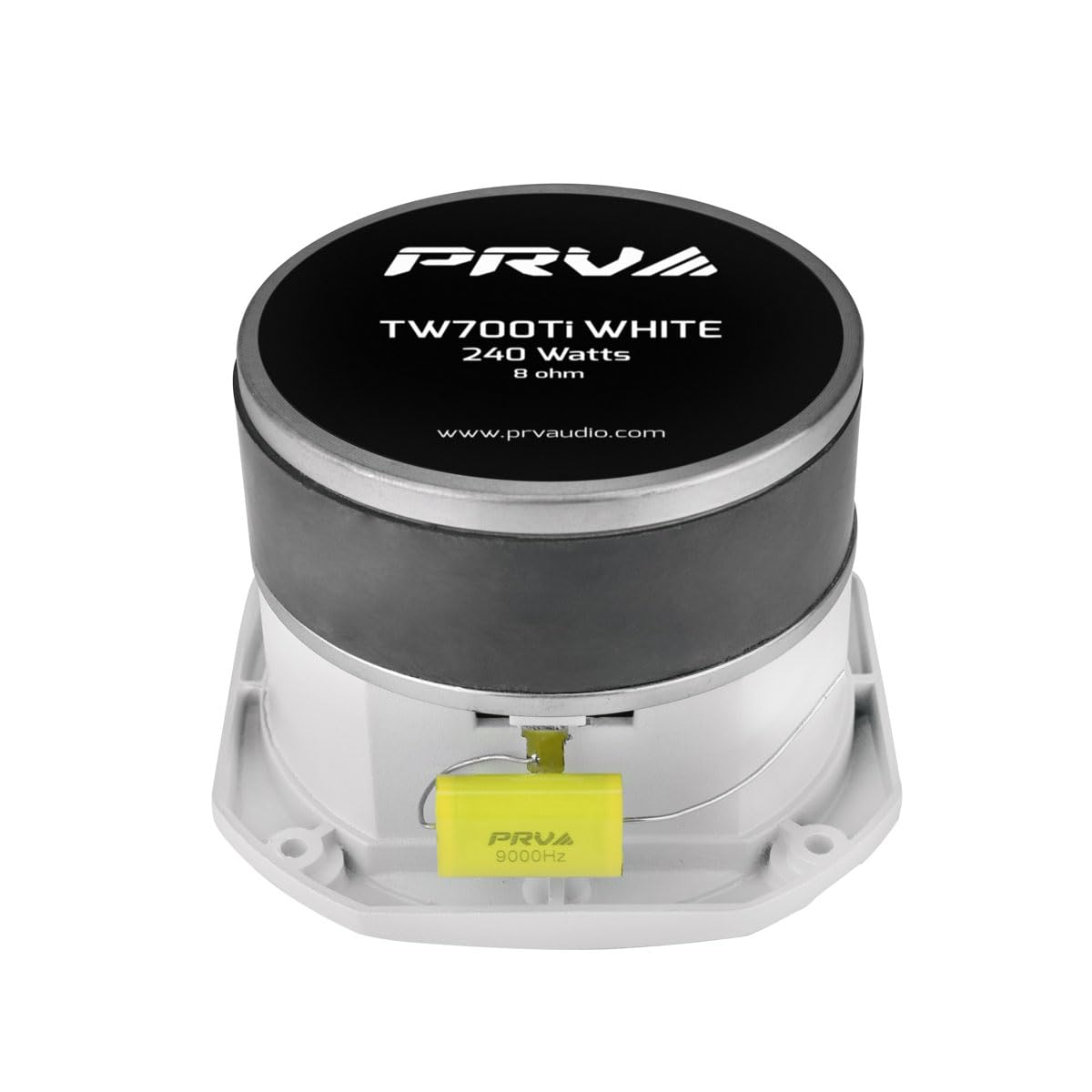 PRV AUDIO altavoz de agudos de bala de titanio TW700Ti de 4 pulgadas, potencia de programa, 8 ohmios, 120 vatios RMS, 1.5 pulgadas VC incorporado, driver de alta frecuencia de audio profesional (individual)