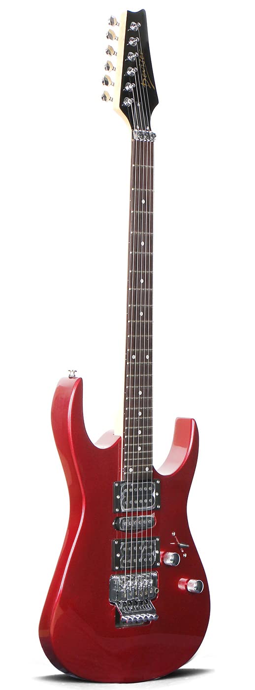 Guitarra Eléctrica Deviser L-g5 Roja, Floyd Rose, Con funda