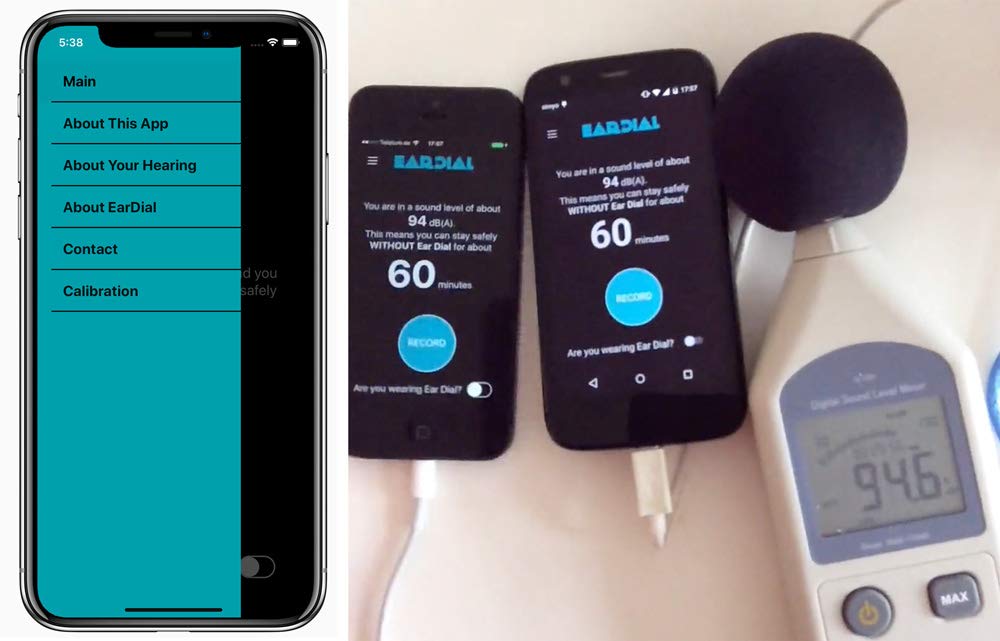 Tapones de Oídos EarDial Transparente Alta Fidelidad Confort para Concierto y Festival