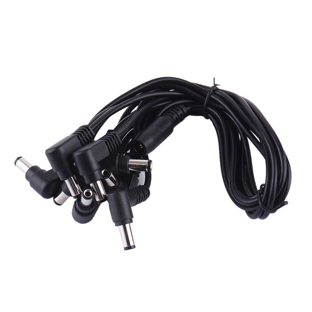 Alnicov - Cable de alimentación de cadena de margaritas de 8 vías para guitarra