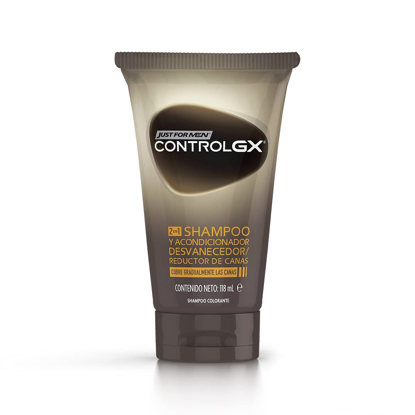JUST FOR MEN Control GX Shampoo Desvanecedor Canas 118ml | Color Natural, Suave