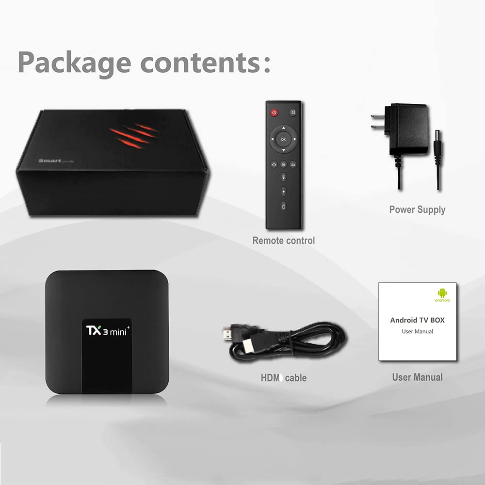 TV Box Android 11.0 Tanix TX3 Mini Plus S905W2 Quad Core WiFi Dual para Hogar