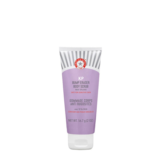 First Aid Beauty KP Bump Eraser exfoliante corporal para queratosis pilaris con 10% AHA 2 oz.