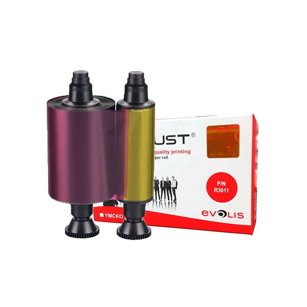 Cinta para Impresora Evolis YMCKO a Color 200 Impresiones