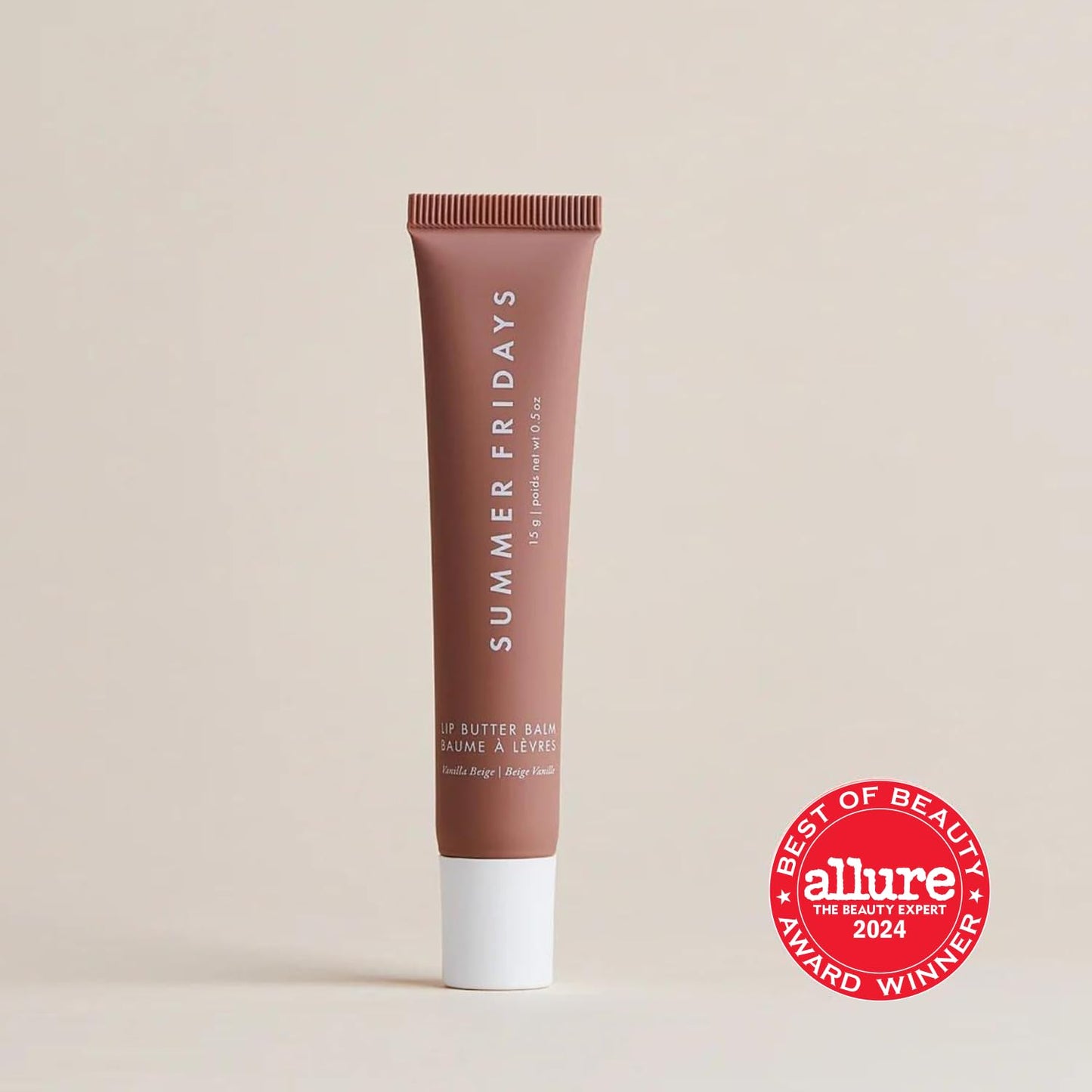 Bálsamo de Labios Summer Fridays Vainilla Beige Hidratante con Manteca de Karité Vegano
