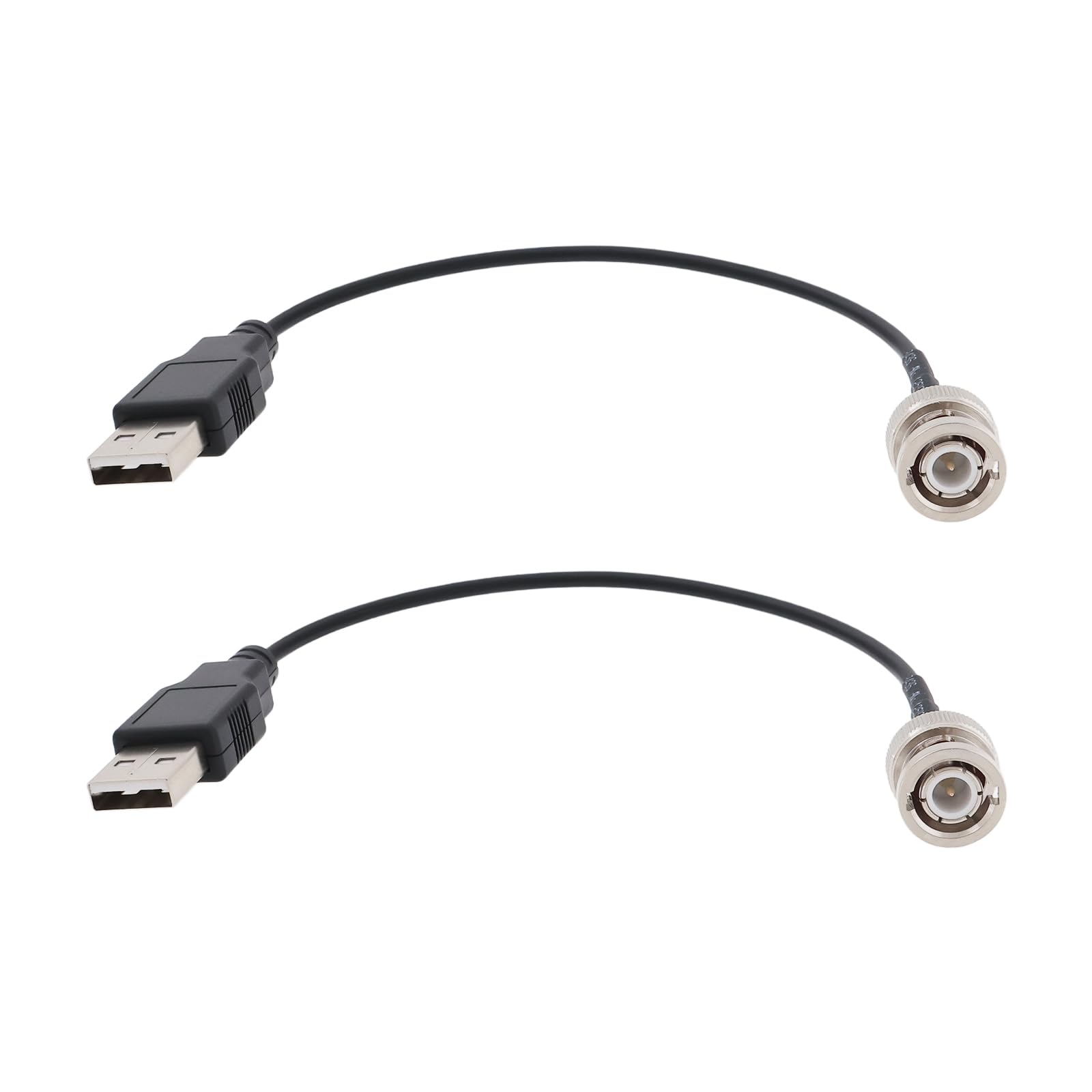 Create idea - 2 cables RG174 BNC macho a USB 2.0 macho adaptador de conector adecuado para prueba coaxial de potencia (20 cm, 50 ohm)