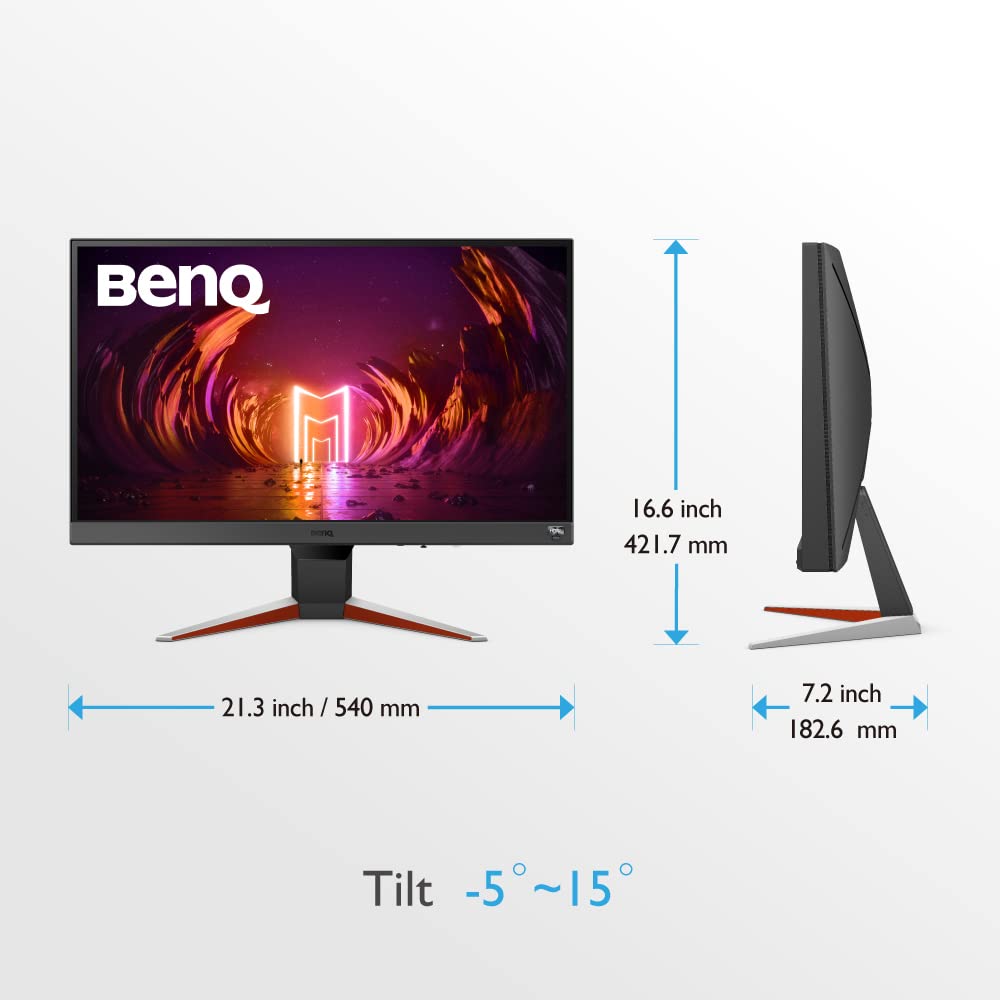 BenQ MOBIUZ EX240N 23.8" Monitor Gamer FHD 1920x1080 HDRi 165Hz (soporta 144Hz) 1ms MPRT AMD FreeSync Premium Bocinas internas Eye Care Bisel Delgado