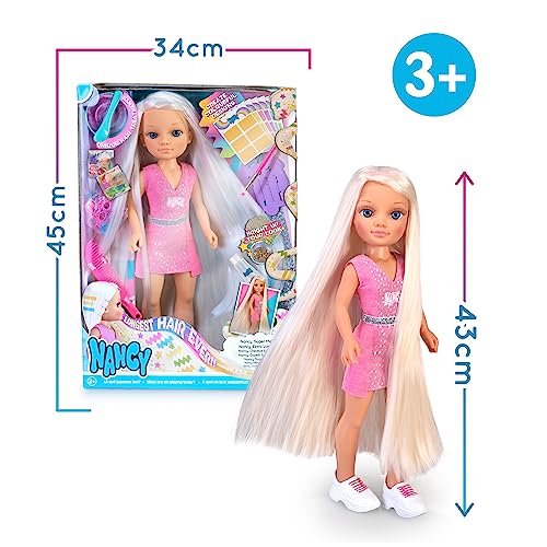 Muñeca Nancy pelo súper largo Famosa pupurina y mechas
