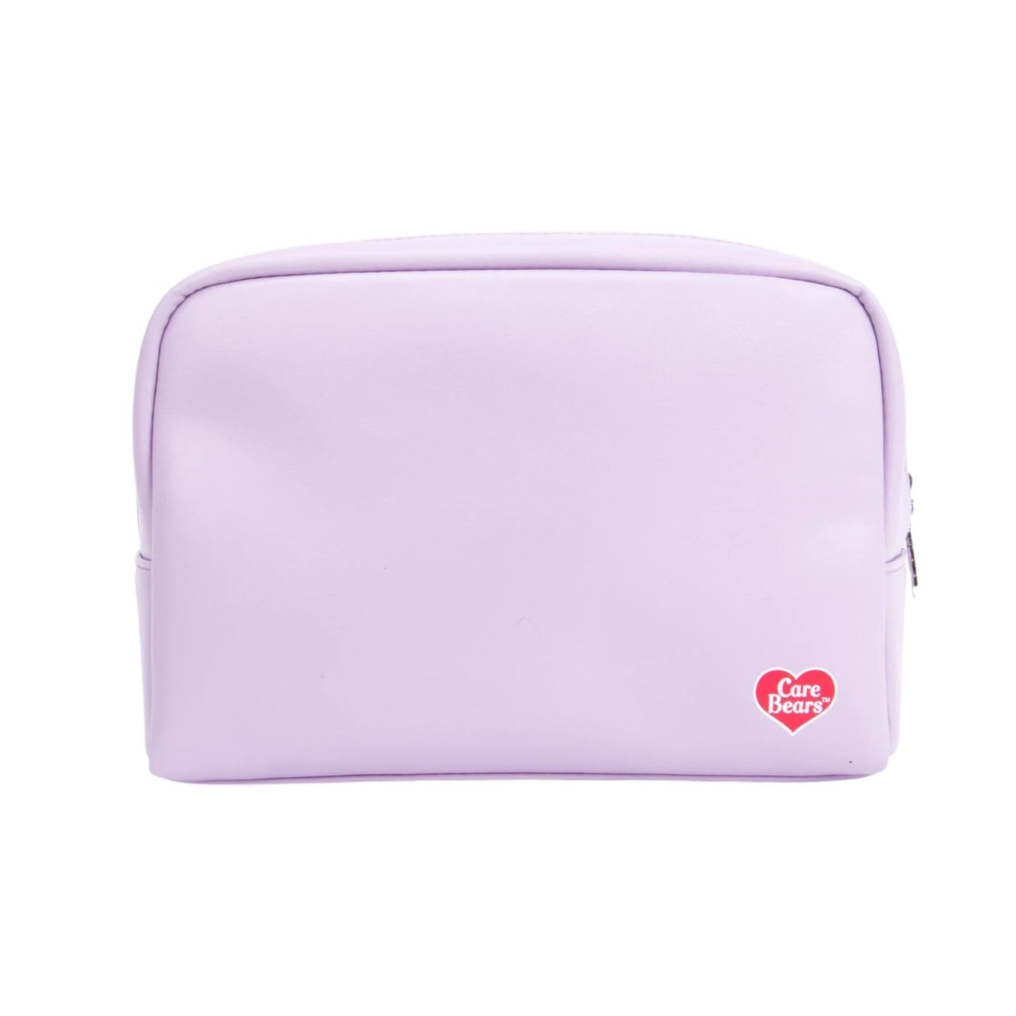 Impressions Vanity Care Bears - Bolsa de maquillaje con diseño de osos de característicos de arte, organizador de bolsas de maquillaje de viaje con ventana transparente de vinilo, dos compartimentos