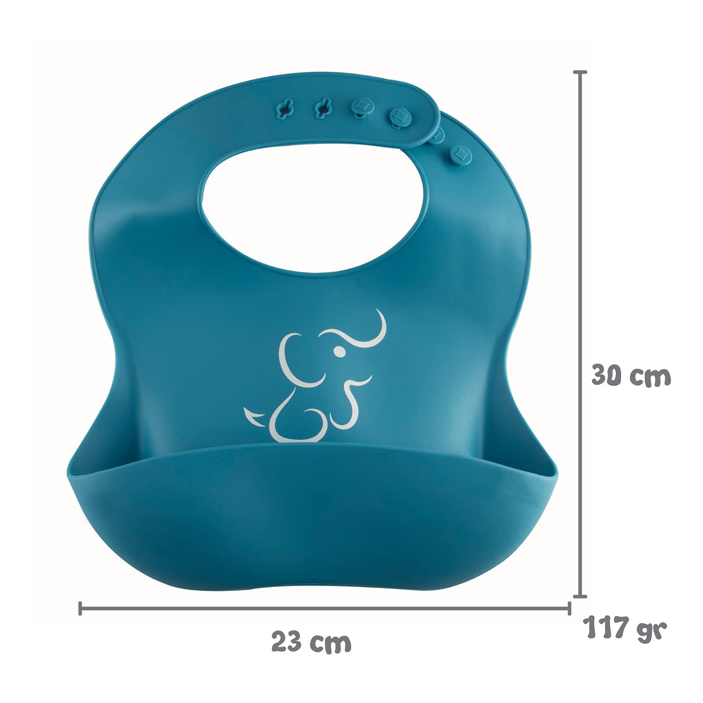 PAPU BABY Baberos de Silicón Suave. Pack de 2 Impermeables para Bebé, baby bibs. (Rosa-Rosa Pastel)