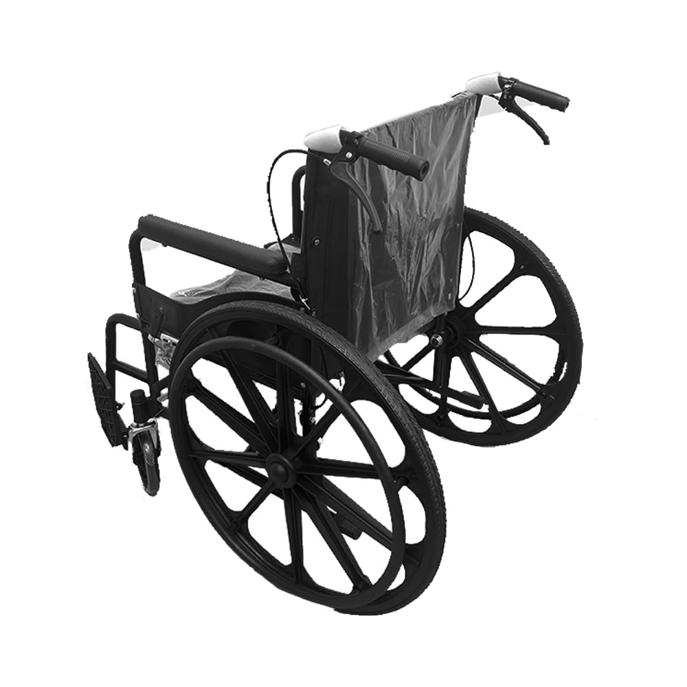 Silla de Ruedas Andafacil Todo Terreno Negro Económica Portátil Alta Calidad para Adultos Mayores