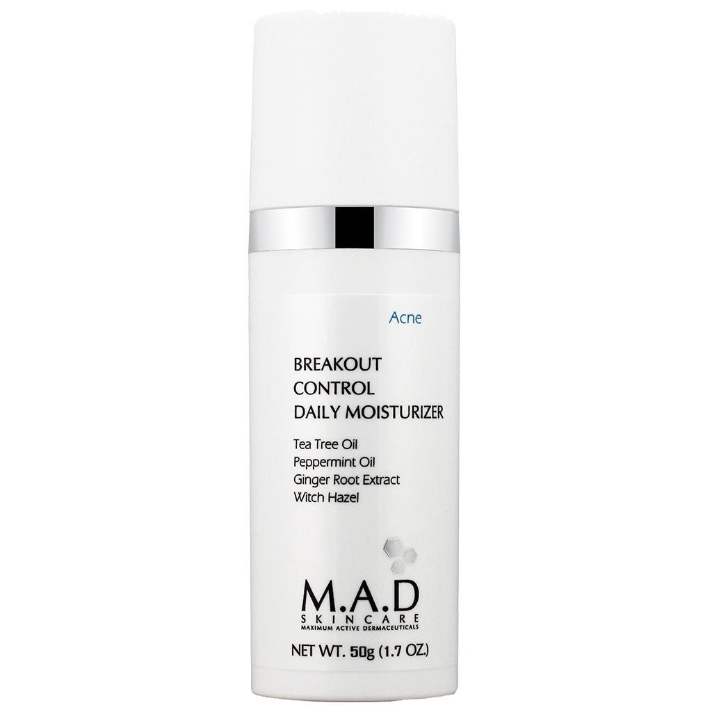 M.A.D. SkinCare. Breakout Control Daily Moisturizer, humectante de uso diario antiacné. 50 ml