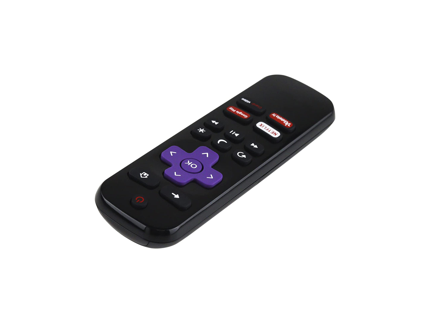 CONTROL EXPERT Control Remoto Compatible con ROKU ATVIO HISENSE Smart TV Netflix Google Play Claro Video Pantalla TV