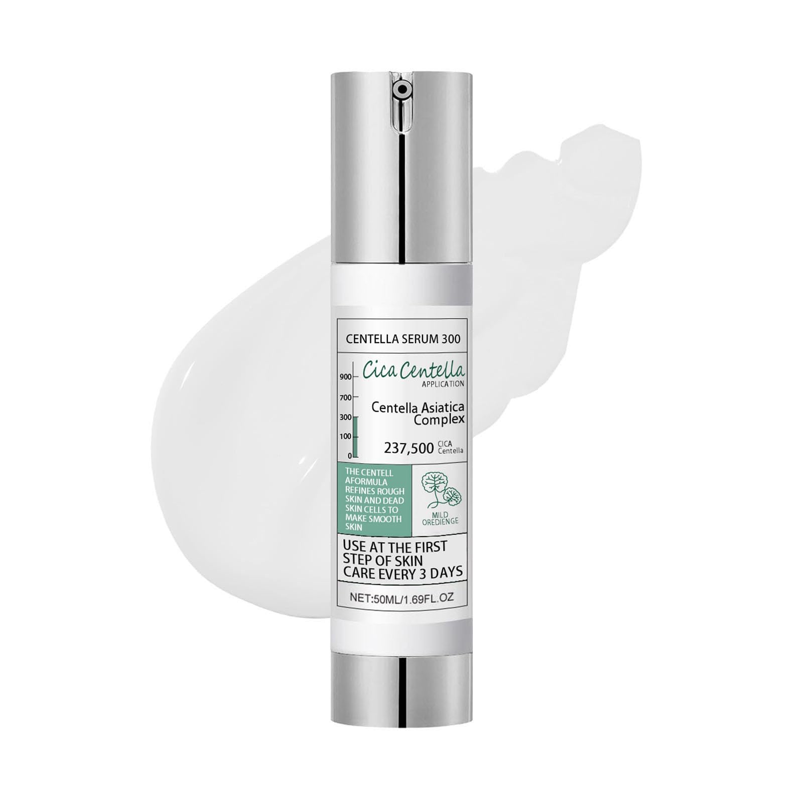Centella asiatica essence, 50ml Centella Serum Facial Korean Essence, Esencia Facial con Centella Complex, Hyaluronic Acid, Daily Face Essence for All Skin Type (B)