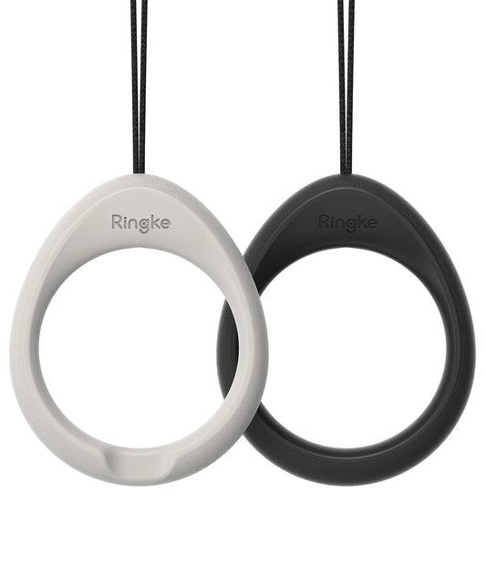 Correa de Anillo de Silicona Ringke Negro y Gris Claro con Función de Montaje Antideslizante