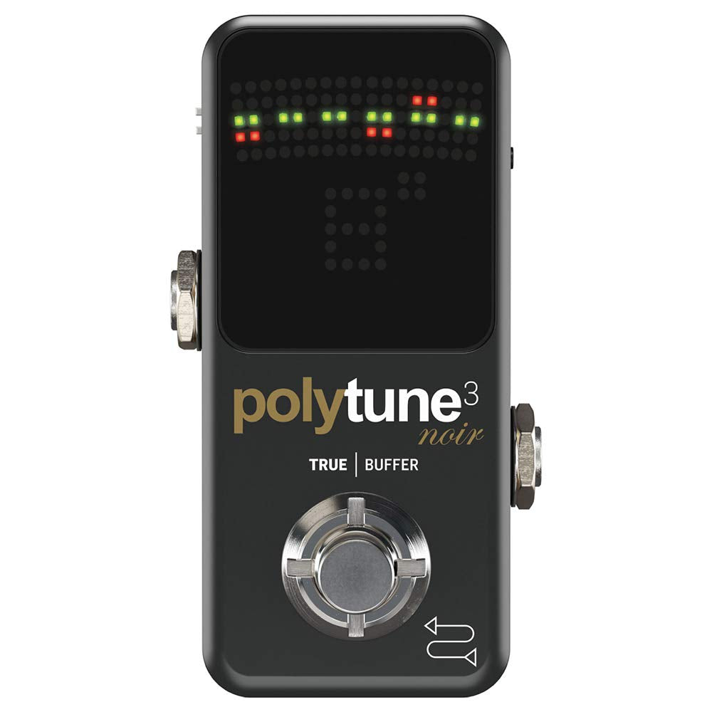 TC Electronic POLYTUNE 3 NOIR Tiny Polyphonic Tuner con múltiples modos de afinación y BONAFIDE BUFFER incorporado