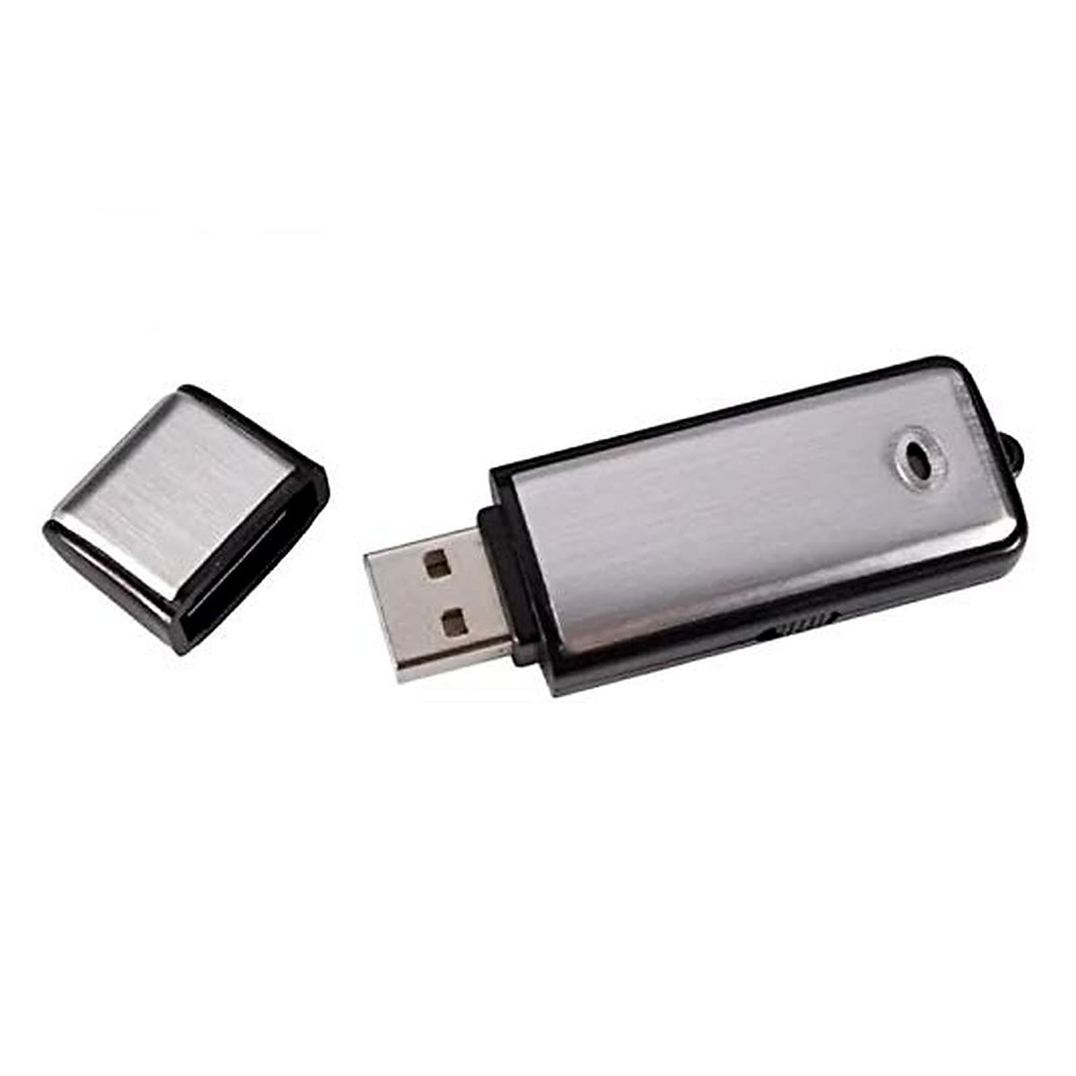 Grabadora de Voz Digital GoGo electronics Gris con Micrófono USB de 8 GB y Batería Recargable