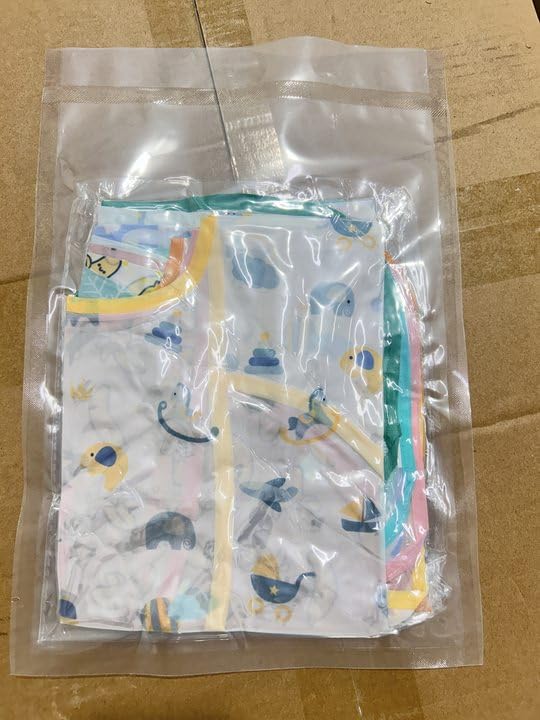 Lictin Unisexos Baberos, Baberos para Bebe, Baberos Bebe Niño Impermeable, Baberos Bebes con Mangas, Larga Impermeables con Escote Ajustable para Niños Niñas de 0-24 Meses (5 Piezas)
