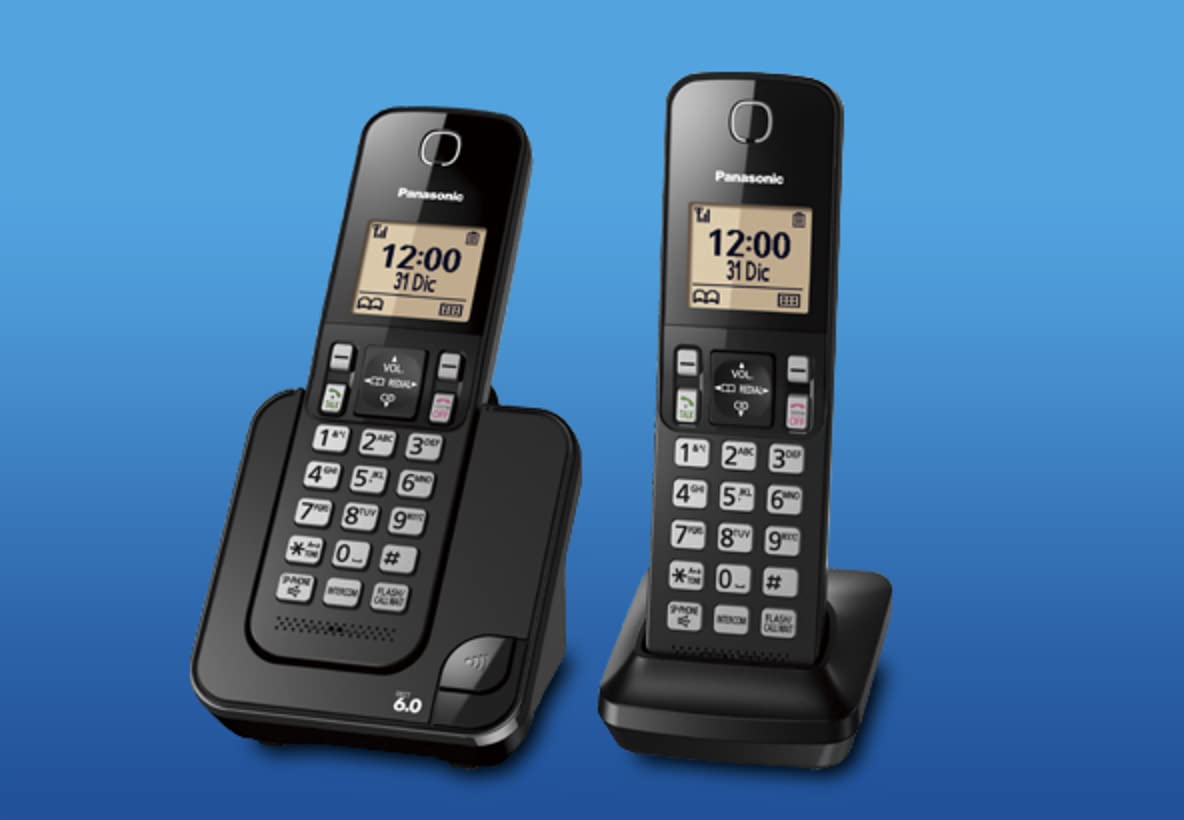 Panasonic KXTGC-352MEB Teléfono Inalámbrico de Línea Fija Color Negro