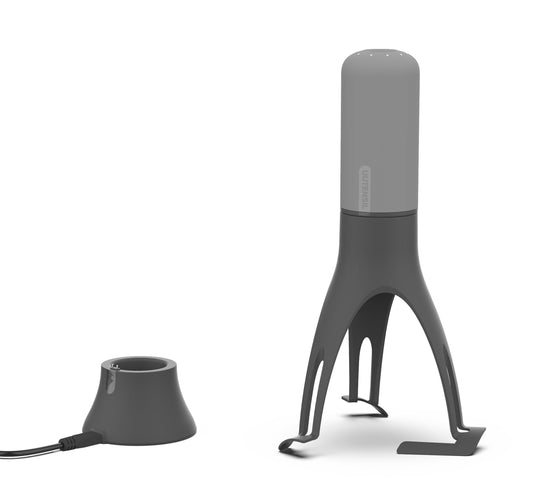 Agitador Automático Uutensil Gris con Temporizador y Soporte USB Recargable