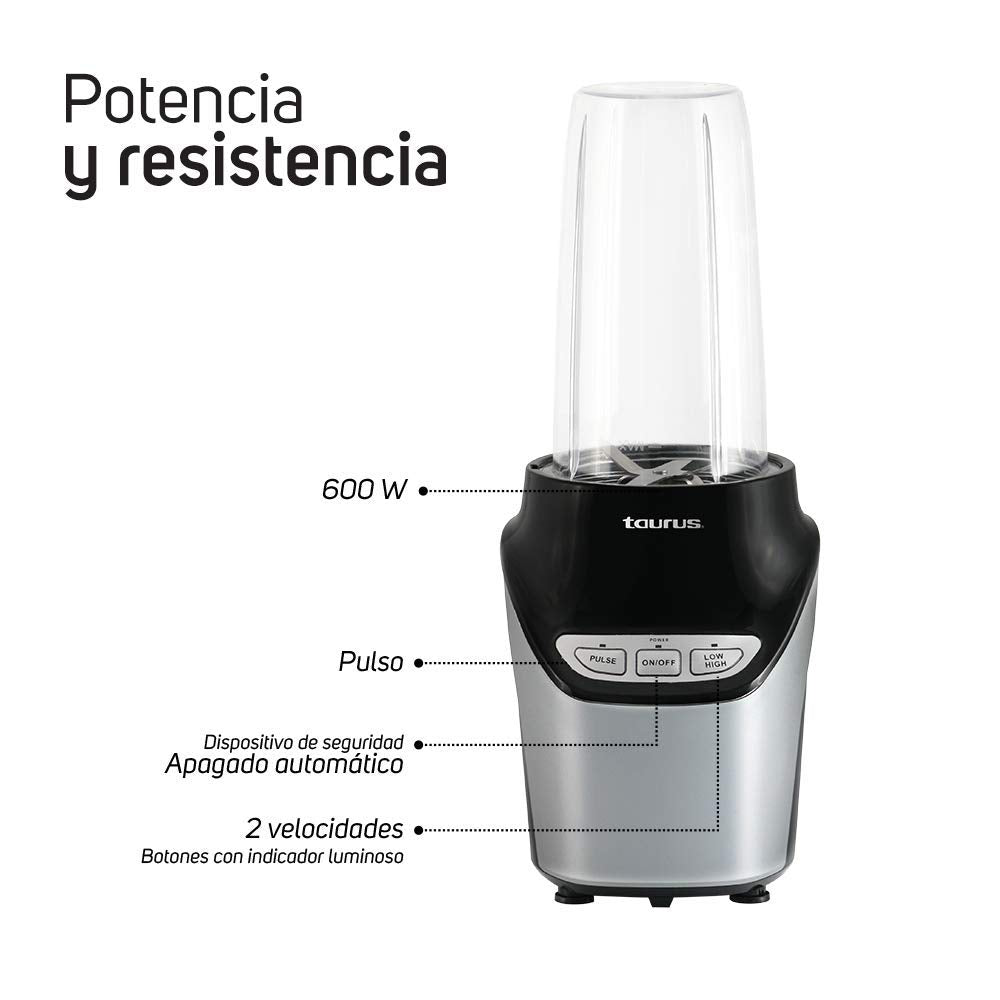 Procesador de Alimentos Taurus Natural Green 600 W Tritan Versátil y Potente