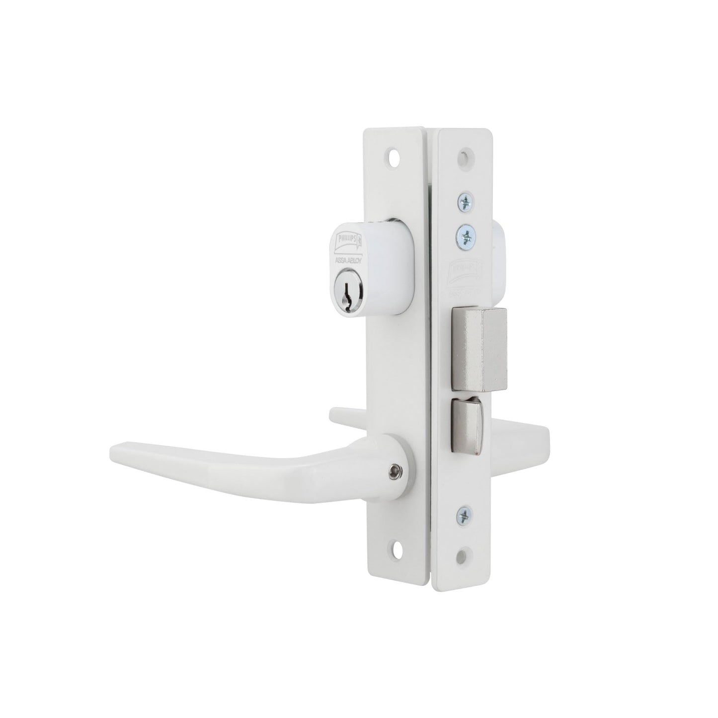 Cerradura Phillips Slim Manija Delgada Aluminio Perfil