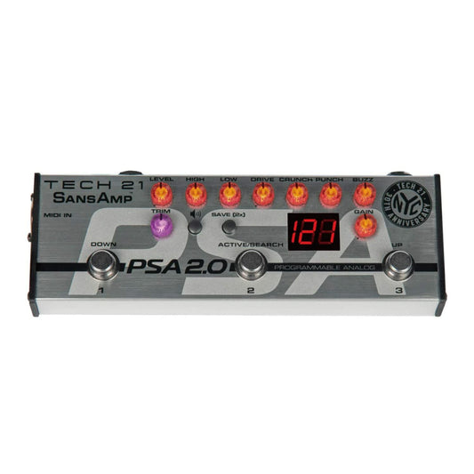 Pedal Preamplificador Tech 21 SansAmp PSA 2.0 programable para instrumento