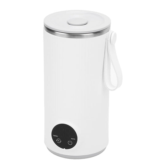 Hervidor Eléctrico de Viaje, Hervidor de Agua Caliente Portátil de 400 Ml con 4 Temperaturas, Hervidor de Agua Automático con LED, Calentador de Agua para café, té, Sopa de Leche