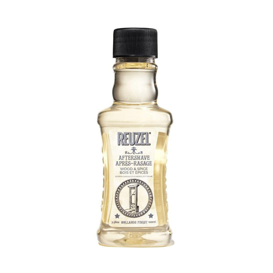 Reuzel loción para después de Afeitar con Aroma Masculino a Madera y Especias - Aplicación Sencilla y sin Problemas - Livina y no Grasa - Termina tu afeitada con Estilo - Piel hidratada - 100 ml