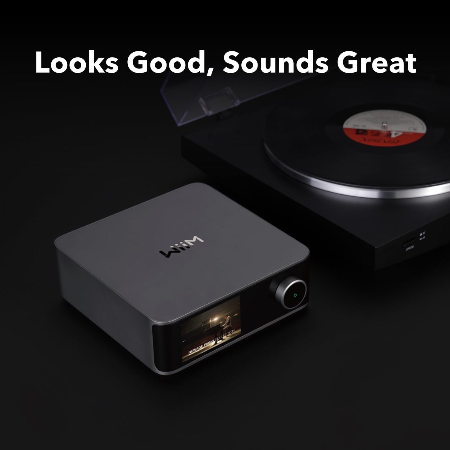Preamplificador Digital WiiM Ultra Gris con Pantalla Táctil 3,5" Compatible con Google Cast, Alexa y Reproducción de Spotify, Amazon Music, Tidal