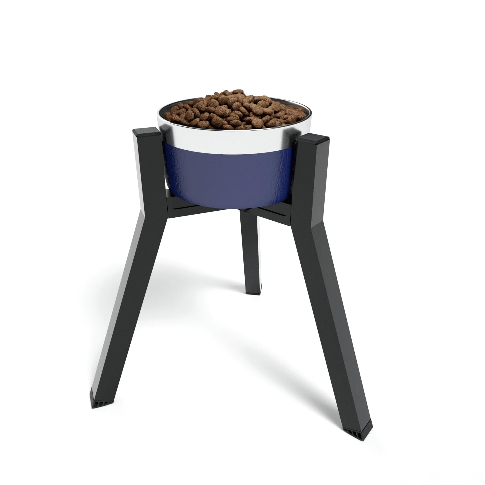 Soporte Ajustable para Cuencos para Perros TIDANT Negro de Metal