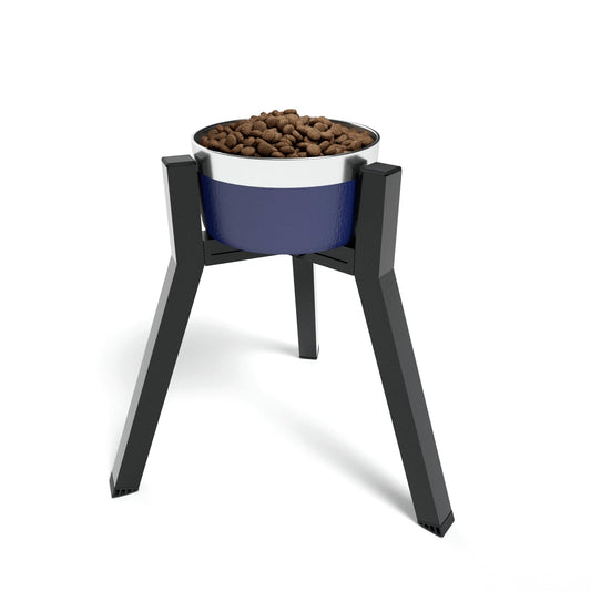 Soporte Ajustable para Cuencos para Perros TIDANT Negro de Metal