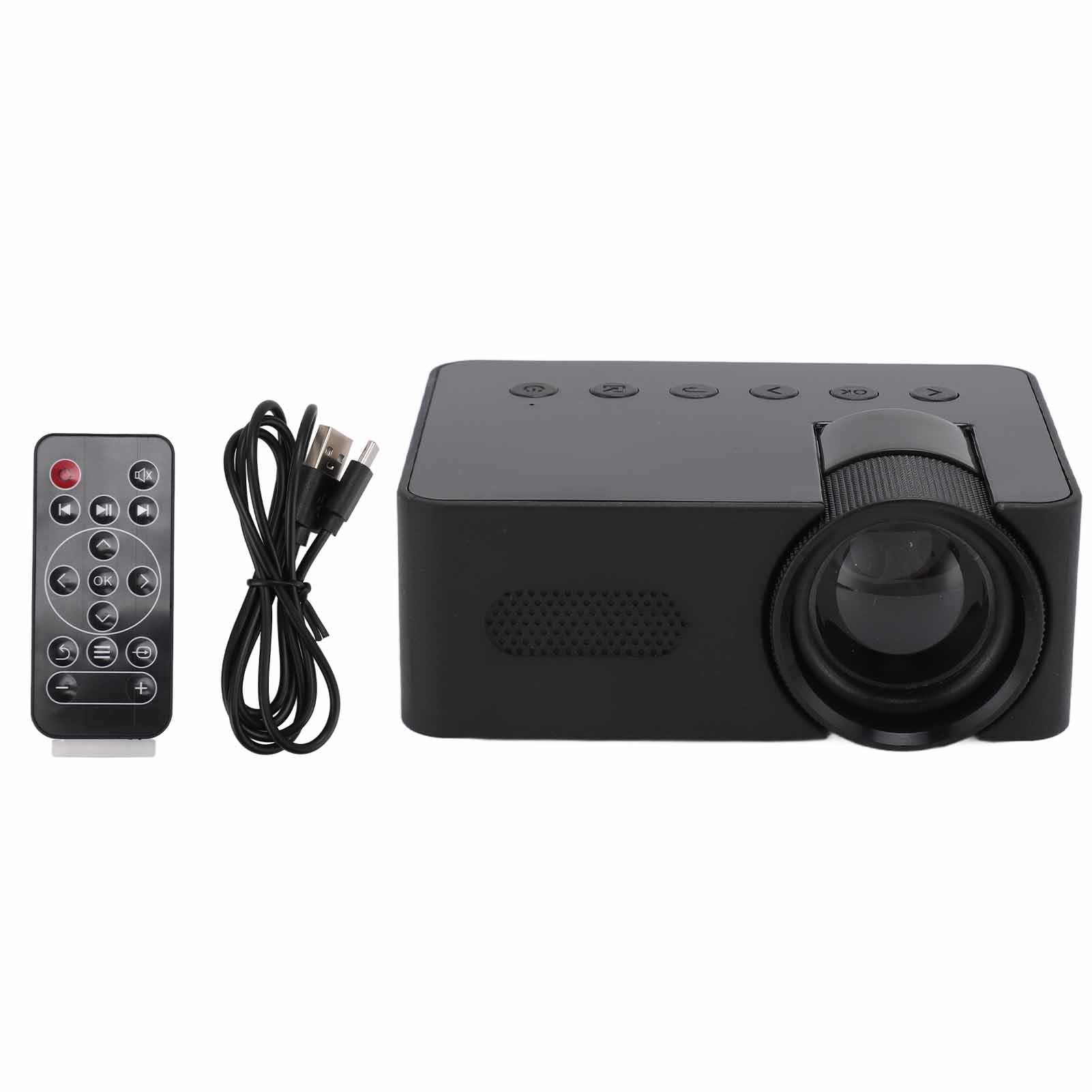 GOWENIC 2023 Nuevo Mini Proyector, Proyector de Video de Cine en Casa, Resolución 320x180 1920x1080 Máximo HD Proyector de Películas Portátil para Exteriores Protección Ocular para, GOWENICYU92HZE0SK