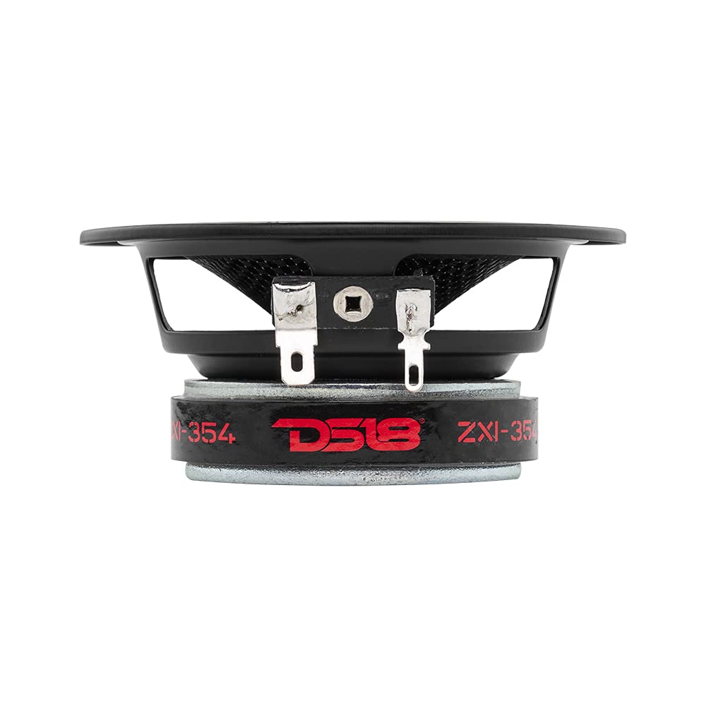 DS18 ZXI-354 - Altavoz de Audio para Coche de Rango Completo de 3.5 Pulgadas con Cono Kevlar de 120 vatios y 4 ohmios - Par de Altavoces 3.5 (2 Altavoces)