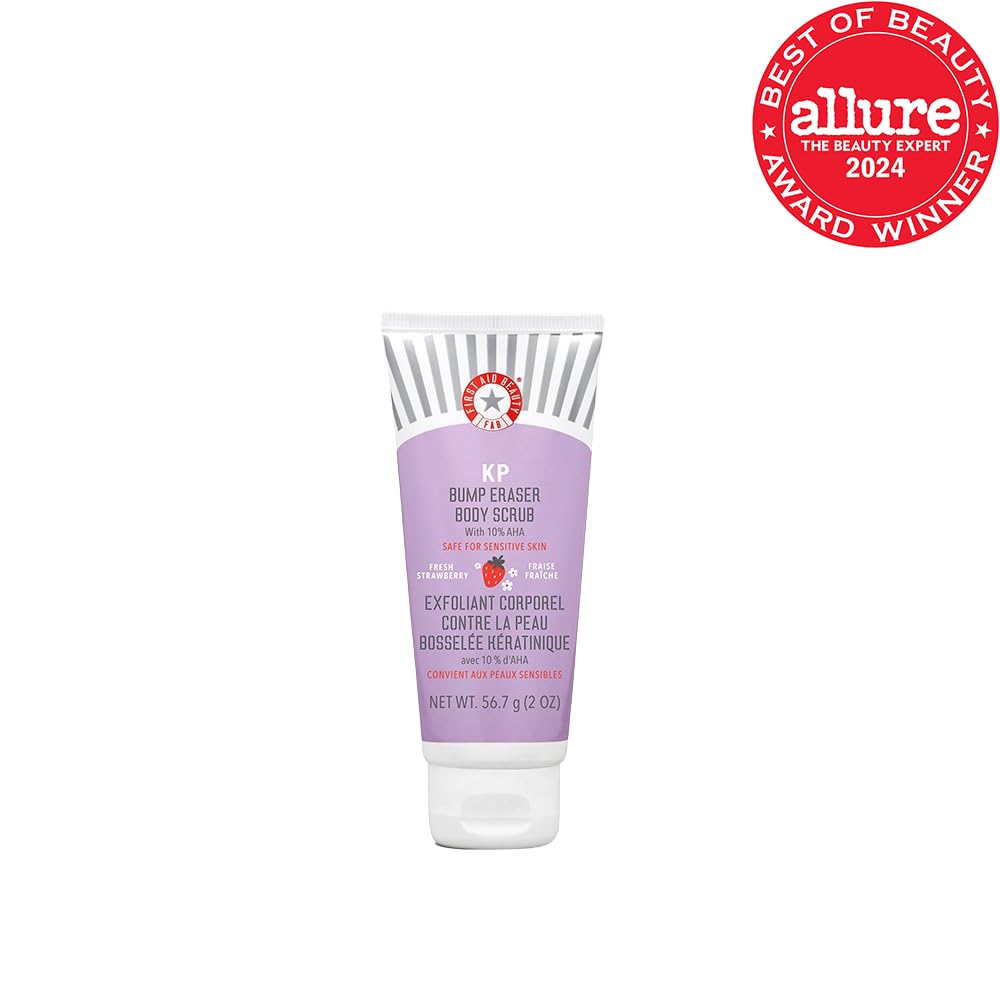 Exfoliante Corporal First Aid Beauty Blanco con Ácidos Glicólico y Láctico para Queratosis Pilaris