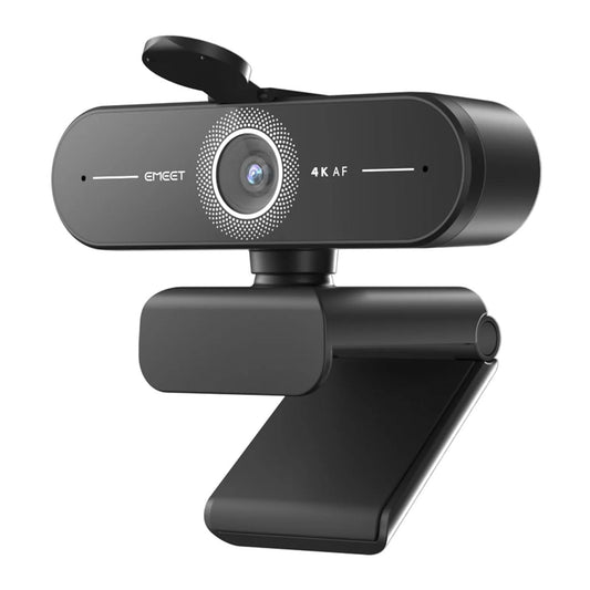 Cámara Web eMeet C60E 4K Auto Enfoque Negro con 2 Micrófonos y Cancelación de Ruido