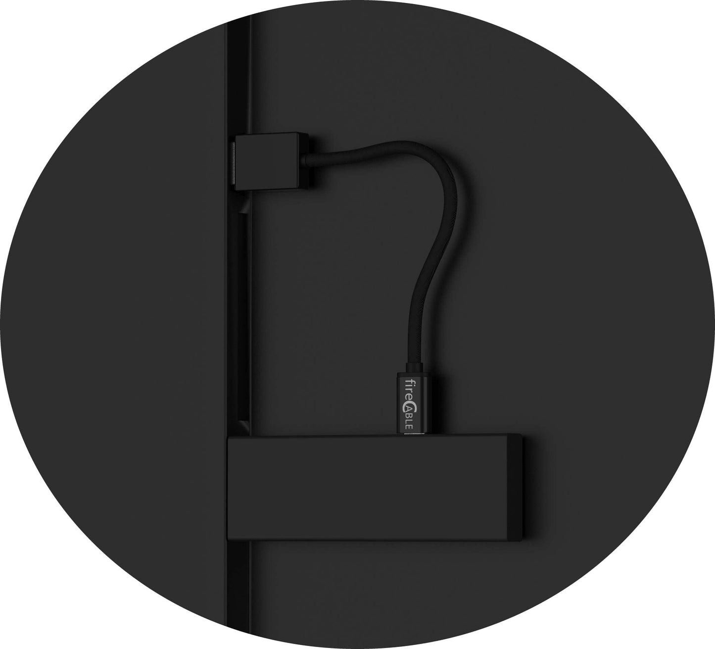 FireCable Adaptador de corriente inalámbrico para Firestick4kmaxx 2024 | Alimenta el palo de fuego de la TV | Elimina la toma de CA que elimina los cables de TV desordenados