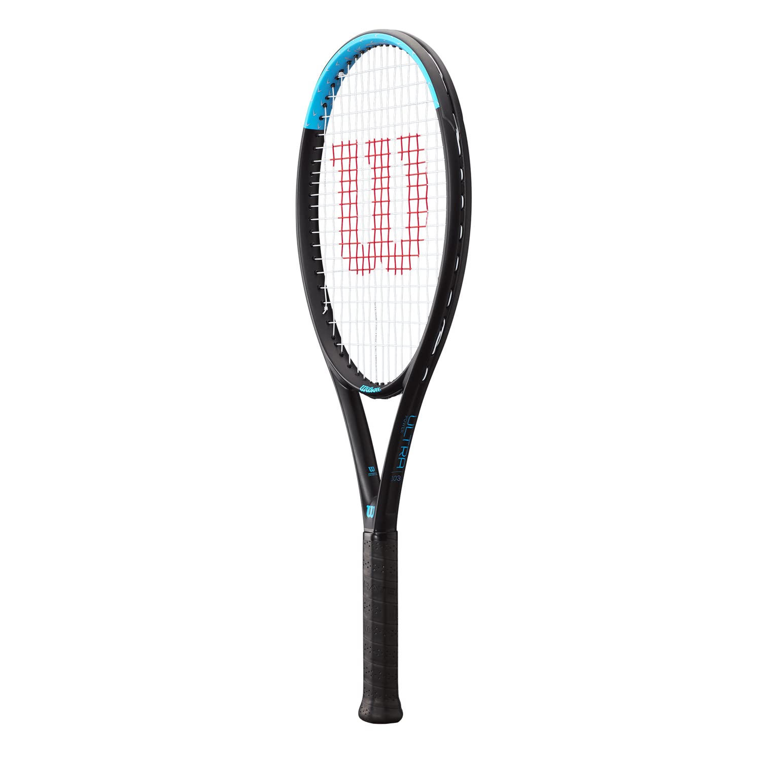 Raqueta de Tenis WILSON Ultra Power Negro Azul Fibra de Carbono Equilibrio de luz de Cabeza