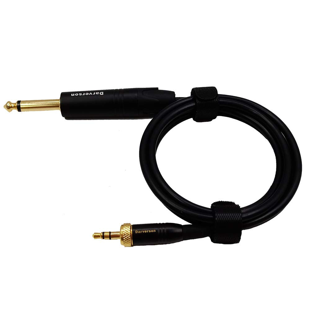 Instrumento de bajo de guitarra 1/8 a 1/4 Cable de repuesto para sistema inalámbrico transmisor sennheiser Beltpack